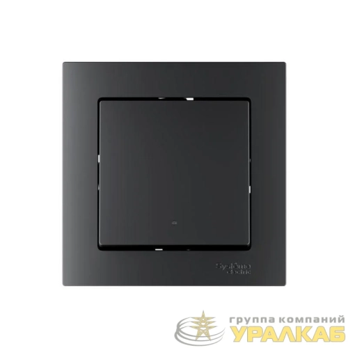 Выключатель 1-кл. AtlasDesign Smart 10А (сх. 1) L+N с подсветкой Zigbee механизм карбон SE 