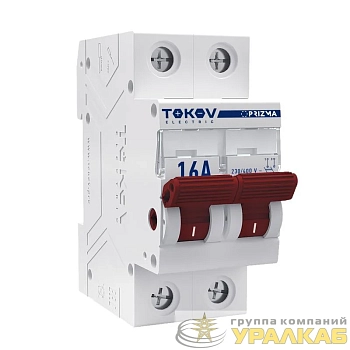 Выключатель нагрузки модульный 2п 16А PRIZMA TOKOV Electric TKE-PZ60-MDSI-2-16