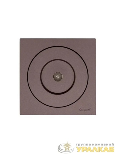 Розетка телевизионная оконечная СП OSEN механизм шоколад LEZARD 