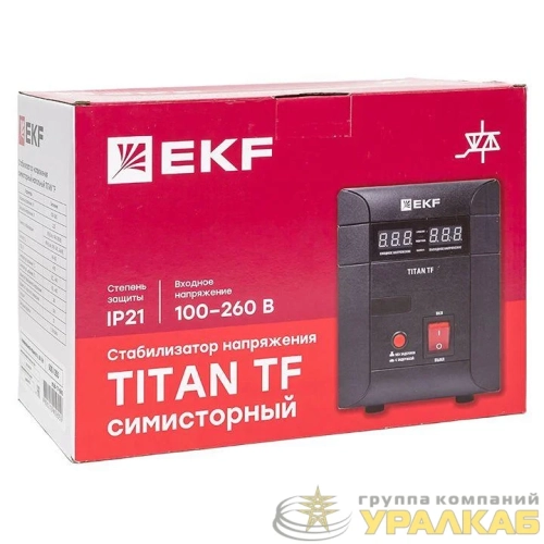 Стабилизатор напряжения электронный напольного исполнения TITAN -TF-1000 EKF stab-TF-1000 детальная картинка