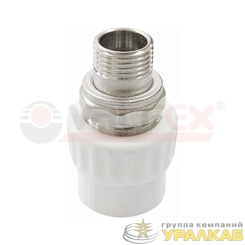 Муфта с американкой для радиатора наружная резьба 20х1/2дюйм (100/25) VALFEX 10159020