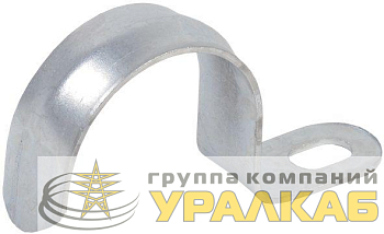 Скоба крепежная однолапковая d16-17мм метал. (уп.10 шт) IEK CMAT10-16-010