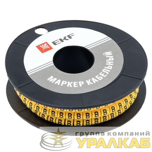 Маркер каб. 1.5кв.мм "B" (к-1000ед) (ЕС-0) EKF plc-KM-1.5-B детальная картинка