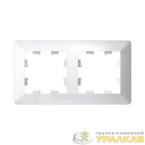 Рамка 2-м AtlasDesign Air бел./дым. бел. SE ATN220102 детальная картинка