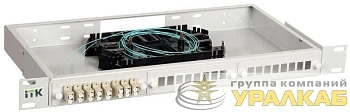 Кросс укомплектованный 1U LC (duplex) 4 порта (OM4) ITK FOBX24-1U-4LCUD04