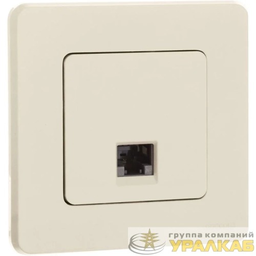 Розетка компьютерная Inspiria RJ45 кат.6 UTP механизм сл. кость IEK 