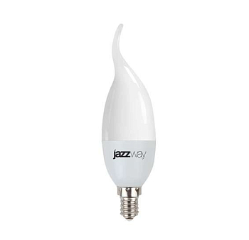 Лампа светодиодная PLED-SP CA37 9Вт свеча на ветру 3000К тепл. бел. E14 820лм 175-265В JazzWay 2859518A