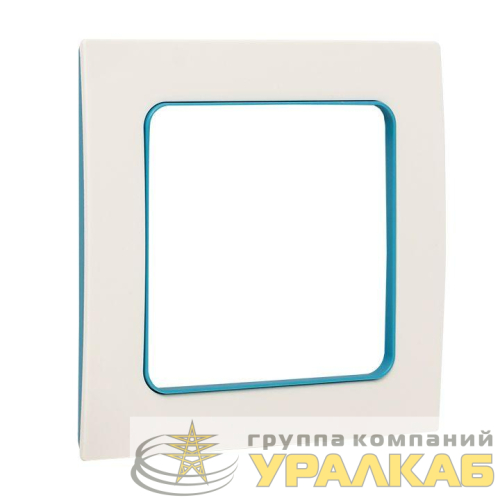 Рамка 1-м Стокгольм бел. с линией цвета син. PROxima EKF EXM-G-304-30 детальная картинка