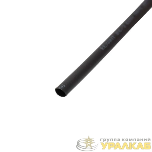 Трубка термоусадочная ТУТ нг 6.0/3.0 черн. 1м Rexant 