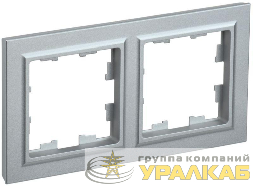 Рамка 2-м BRITE РУ-2-БрА алюм. IEK BR-M22-K47 детальная картинка