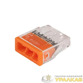 Клемма монтажная нажимного соединения PTC-3P 2273-203 450В 32А 0.14-4.0кв.мм Jazzway 