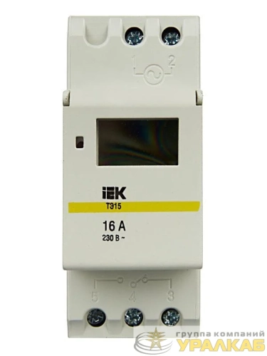 Таймер цифровой ТЭ15 16А 230В на DIN-рейку IEK MTA10-16 детальная картинка