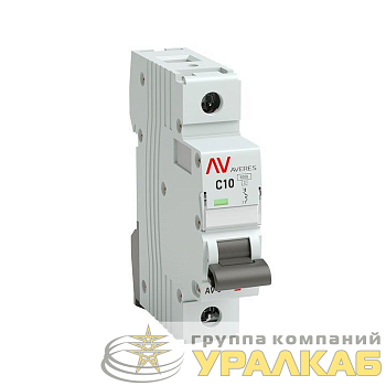 Выключатель автоматический модульный 1п C 10А 6кА AV-6 AVERES EKF mcb6-1-10C-av