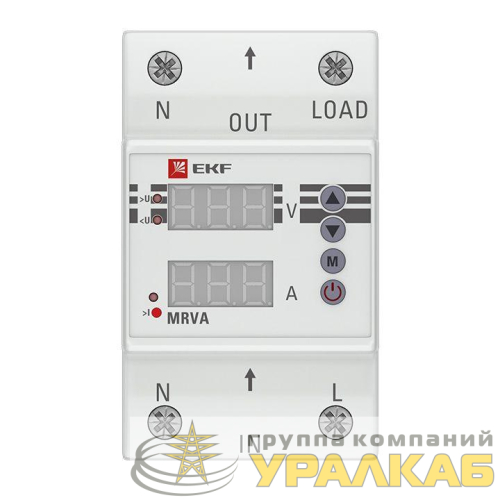 Реле напряжения и тока с дисплеем MRVA 63А PROxima EKF MRVA-63A