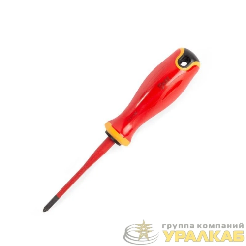 Отвертка диэлектрическая PH1х80 СЛИМ КВТ 