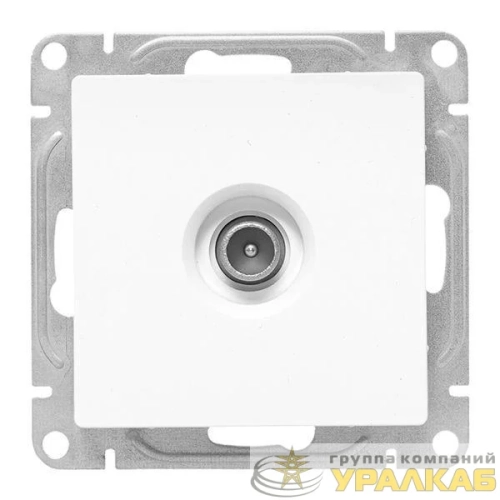 Розетка телевизионная оконечная TV СП Эпика механизм бел. EKF 