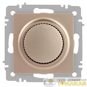 Светорегулятор поворотный СП Accent 6-401-04 600Вт 230В IP20 шампань Intro 