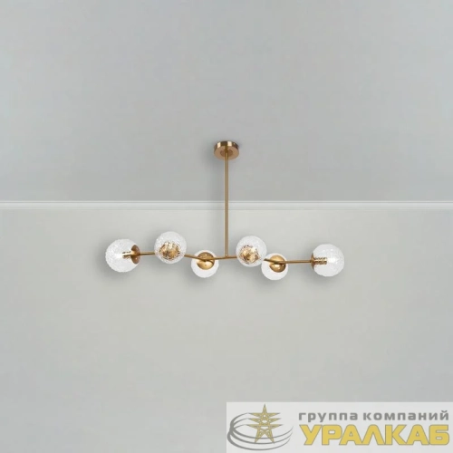 Светильник подвесной Fluff 6х40Вт E14 IP20 Freya FR5207PL-06BZ детальная картинка