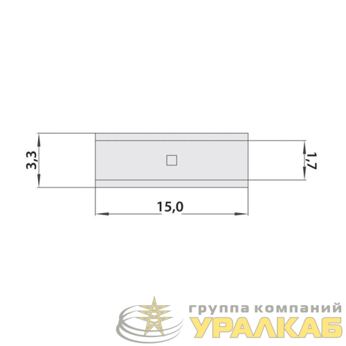 Гильза соединительная (СГ L-15мм) 0.5-1.5кв.мм (BN1.25) REXANT 08-0712