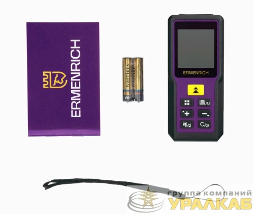 Рулетка лазерная Reel PRO GM60 фиолет. Ermenrich 