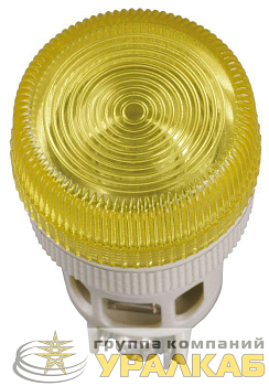Лампа светосигнальная ENR-22 d22мм 240В AC желт. цилиндр неон IEK BLS40-ENR-K05
