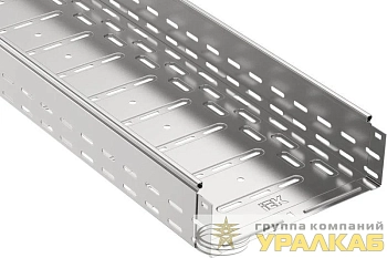 Лоток листовой перфорированный 300х100 L3000 сталь 1мм IEK CLP10-100-300-3
