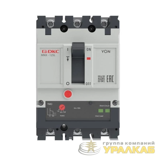 Выключатель автоматический 3P 80А 70кА pro MNX125L при AC415V расцепитель TMD YON 