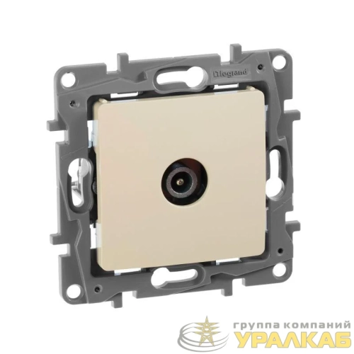 Розетка телевизионная оконечная TV СП Etika 5дБ 5-862МГц механизм сл. кость IEK 