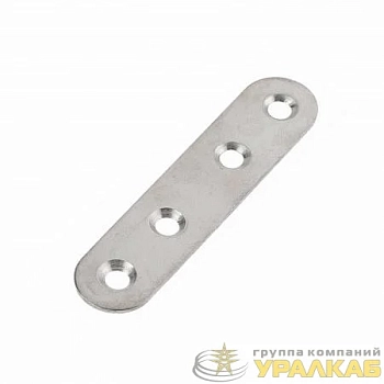 Пластина крепежная мебельная 100х17х2мм оцинк. Tech-Krep/Zitar 
