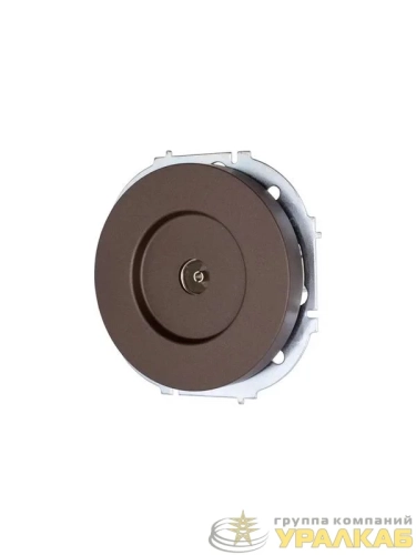 Розетка телевизионная оконечная СП OSEN механизм шоколад LEZARD 