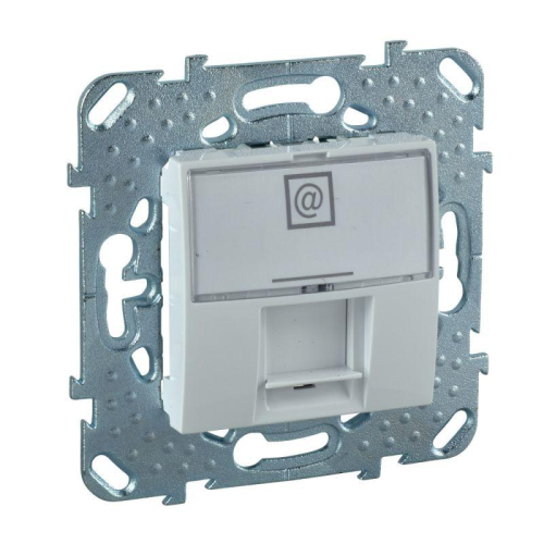 Механизм розетки комп. 1-м СП Unica RJ45 бел. SchE MGU5.421.18ZD детальная картинка