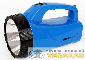 Фонарь LED3818SM (аккум 220В 3Вт LED+12SMD LED 2 режима SLA син.) Ultraflash 12104 / 12889