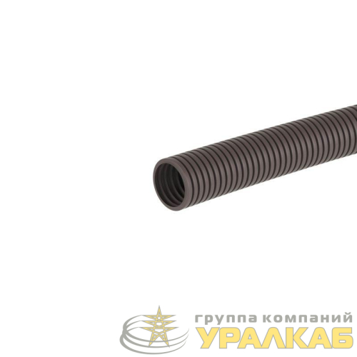 Труба гофрированная ПА 6 гибкая d25мм без протяжки темн. сер. (уп.50м) DKC 