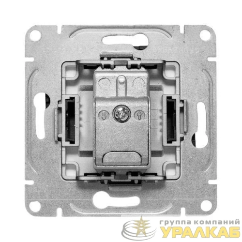 Розетка телевизионная оконечная TV СП Эпика механизм черн. EKF 