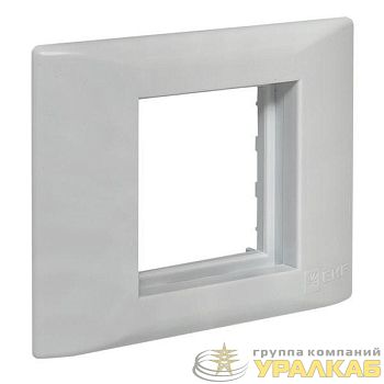 Рамка 1-м 2мод. + суппорт для парапетного кабельного канала C-Line EKF sup-2-105-50