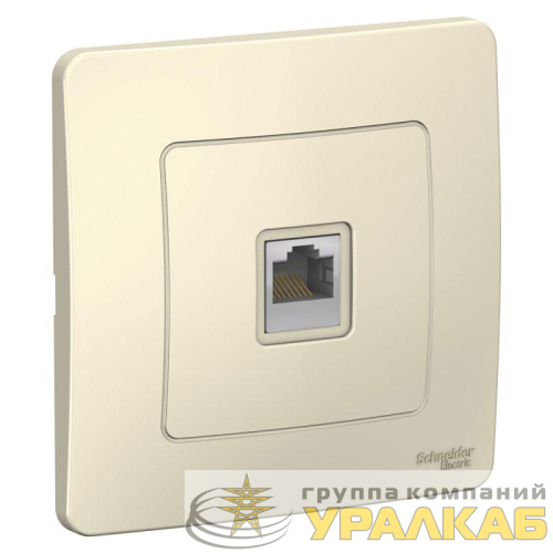 Розетка компьютерная 1-м СП Blanca RJ45 кат.5E молочн. SE 