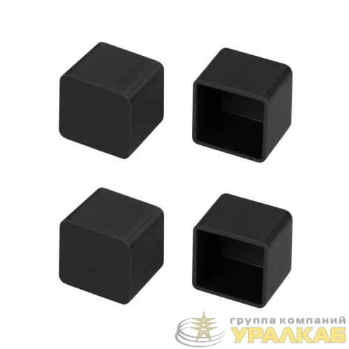 Заглушка WPH-FLEX-1616 BLACK глухая пластик (комплект) Arlight 