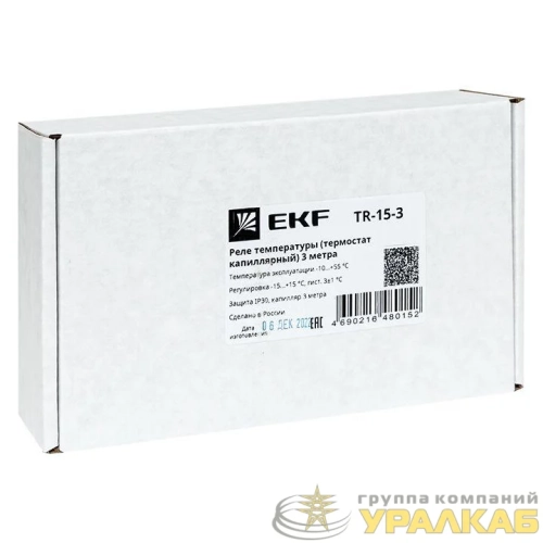 Реле температуры (термостат капиллярный) 3м TR-15-3 EKF TR-15-3 детальная картинка