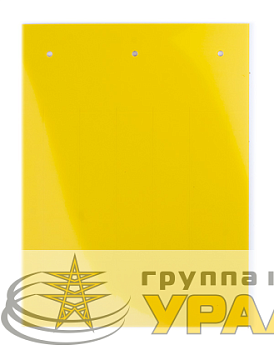 Табличка полужесткая установка в держатель для маркировки мод. оборудования ПВХ-0.5 желт. (уп.60шт) DKC TAS10715Y