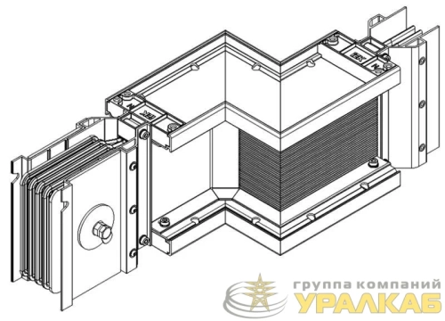 Секция Z-образ. прав. 2000А Al 3L+N+PER НК IP55 тран. IEK LB-2000A4-25-F-ZR детальная картинка