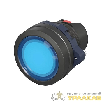 Головка кнопки плоская прозрачная без фиксации син. DKC 