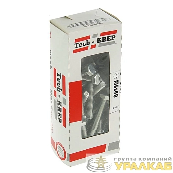 Болт DIN933 с шестигранной головкой М6х40 оцинк. (уп.50шт) Tech-KREP 105204