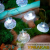 Светильник светодиодный садовый "Каскад Хранитель жемчужины" 4м LED холод. бел. 3Вт IP65 с выносной солнечн. панелью 2м; аккум. Lamper 602-267