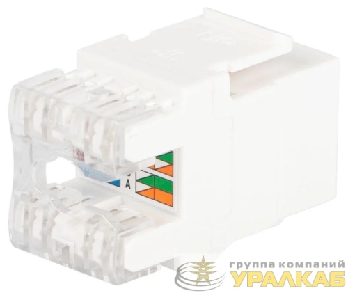 Люк 18-8002-01 коннектор RJ45 CAT6 UTP Keystone бел. Эра 