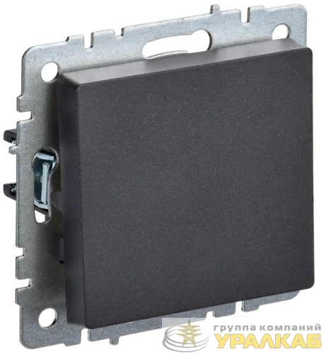 Выключатель 1-кл. СП BRITE ВС10-1-0-БрЧ 10А механизм черн. IEK 