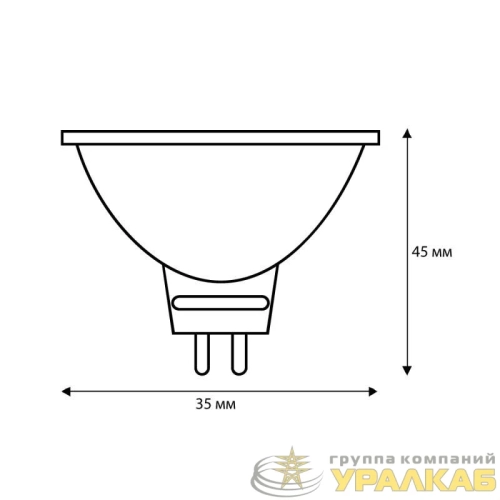 Лампа галогенная MINI JCDR (MR11) 20Вт 220В 35мм Camelion 7091