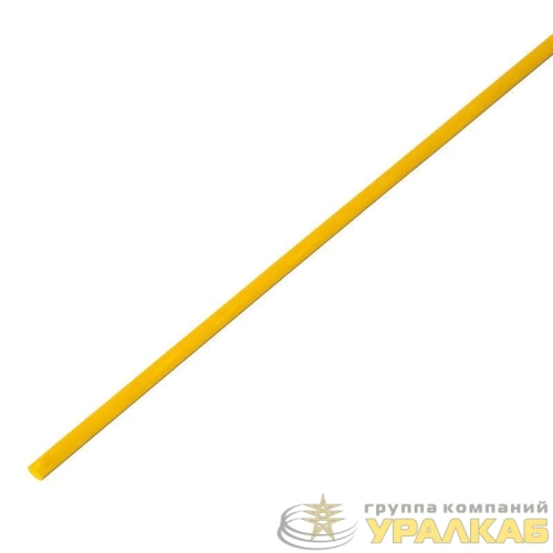 Трубка термоусадочная ТУТ нг 3.0/1.5 желт. 1м Rexant 