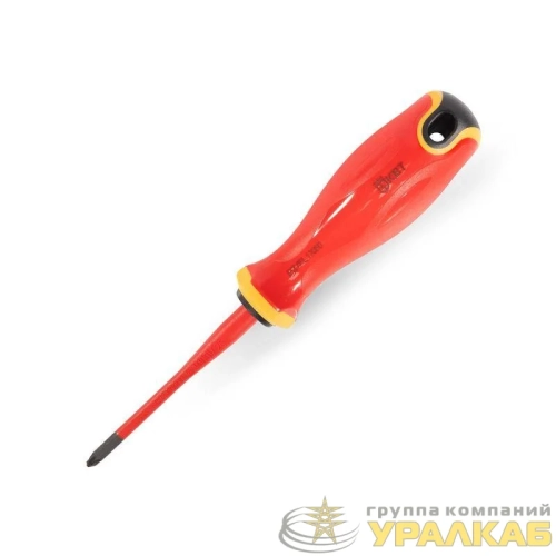 Отвертка диэлектрическая PZ/FL1х80 СЛИМ КВТ 
