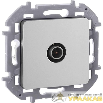 Розетка телевизионная TV Inspiria 2дБ 0-2400мГц с топологией "звезда" механизм алюм. IEK 