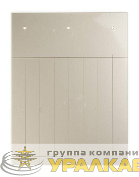 Табличка полужесткая установка в держатель для маркировки мод. оборудования ПВХ-0.5 серебр. (уп.60шт) DKC TAS10715M
